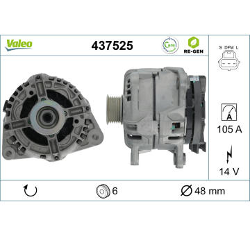 generátor VALEO 437525