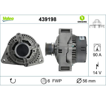 Alternátor VALEO 439198
