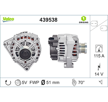 generátor VALEO 439538