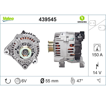 generátor VALEO 439545