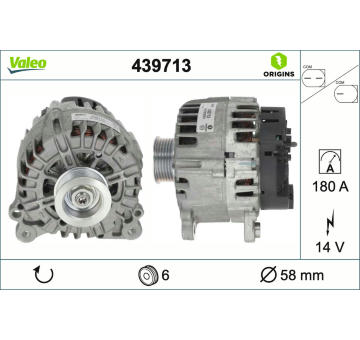 Alternátor VALEO 439713