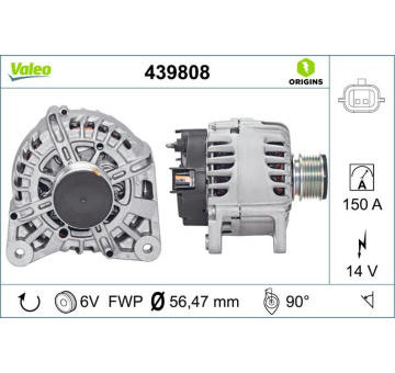 Alternátor VALEO 439808