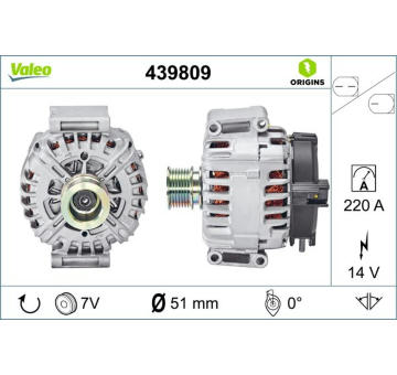 Alternátor VALEO 439809