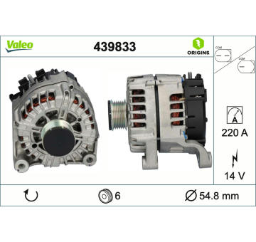 Alternátor VALEO 439833