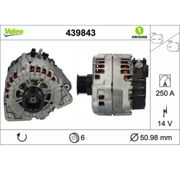 Alternátor VALEO 439843