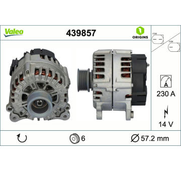 Alternátor VALEO 439857