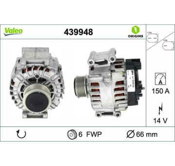 Alternátor VALEO 439948