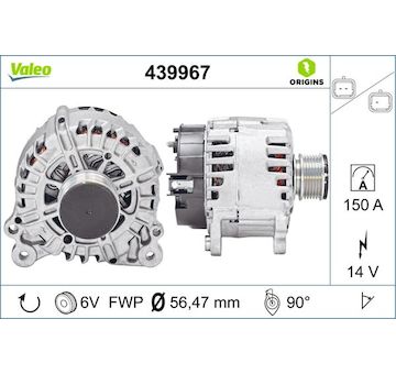 generátor VALEO 439967