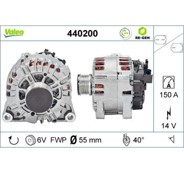 Alternátor VALEO 440200