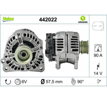 Alternátor VALEO 442022