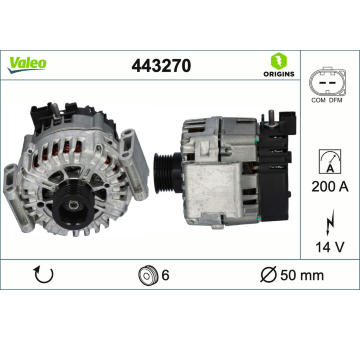 Alternátor VALEO 443270