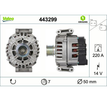 Alternátor VALEO 443299