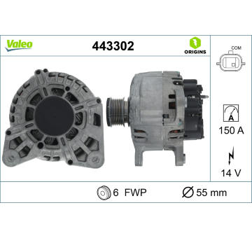 Alternátor VALEO 443302