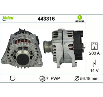generátor VALEO 443316