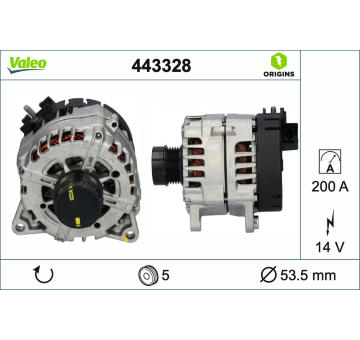 Alternátor VALEO 443328