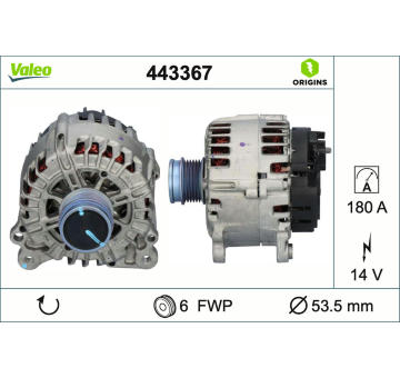Alternátor VALEO 443367