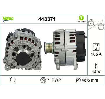 Alternátor VALEO 443371