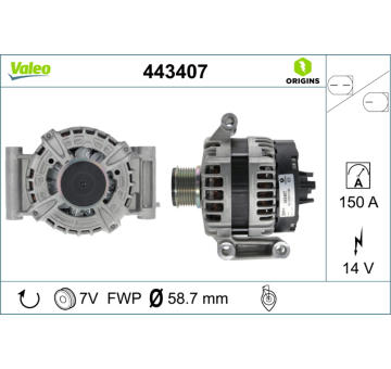 generátor VALEO 443407