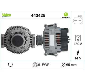 Alternátor VALEO 443425