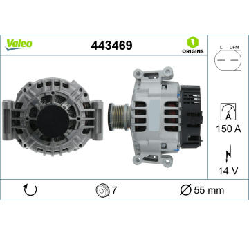 Alternátor VALEO 443469