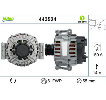 Alternátor VALEO 443524