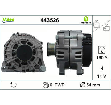 Alternátor VALEO 443526