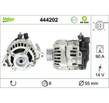 Alternátor VALEO 444202