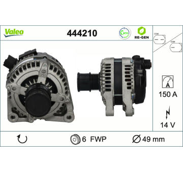 Alternátor VALEO 444210