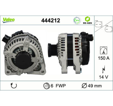 Alternátor VALEO 444212