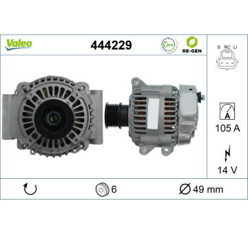 generátor VALEO 444229