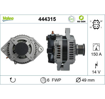 generátor VALEO 444315