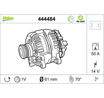 generátor VALEO 444484