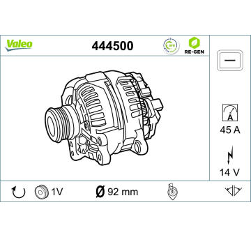 generátor VALEO 444500