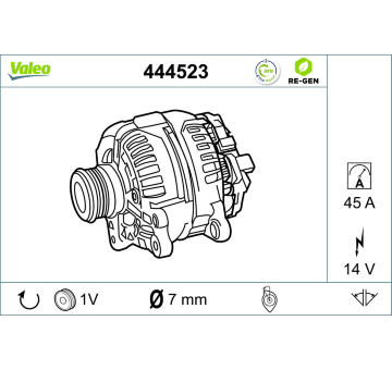 generátor VALEO 444523