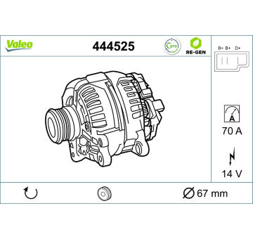 generátor VALEO 444525