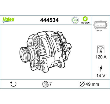 generátor VALEO 444534