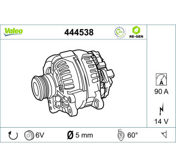 generátor VALEO 444538