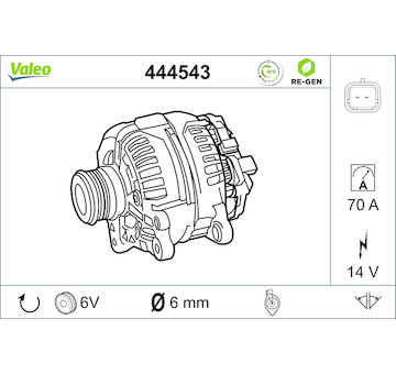 generátor VALEO 444543