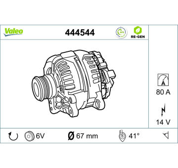 generátor VALEO 444544