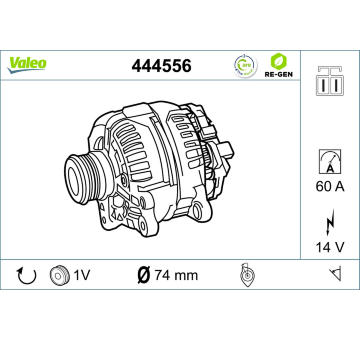 generátor VALEO 444556