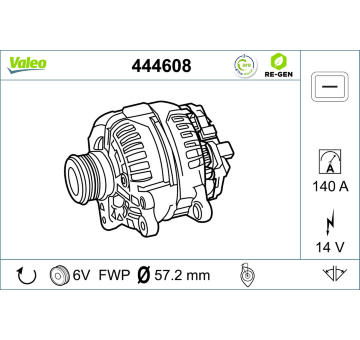 generátor VALEO 444608