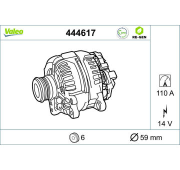 generátor VALEO 444617