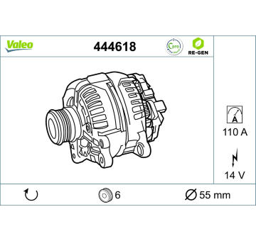 generátor VALEO 444618