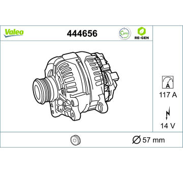 generátor VALEO 444656