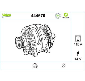 generátor VALEO 444670