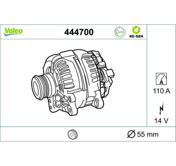 generátor VALEO 444700