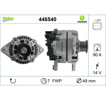Alternátor VALEO 446540