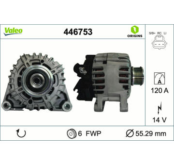 Alternátor VALEO 446753