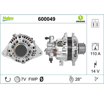 generátor VALEO 600049