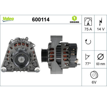 generátor VALEO 600114